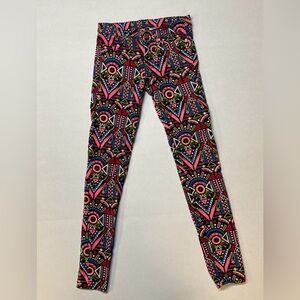 Divided H&M Women’s Tribal Neon Print‎ Size 6 Pants